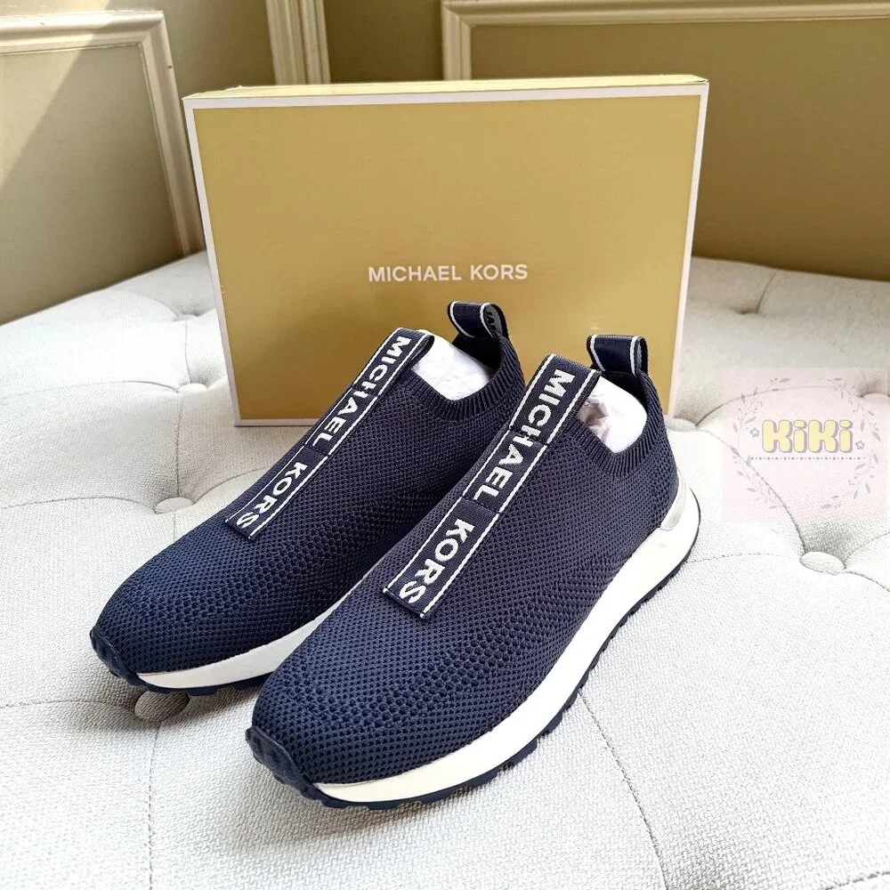 Michael Kors Bodie Knit Slip-On Sneaker navy blue 49S5BDFP1D